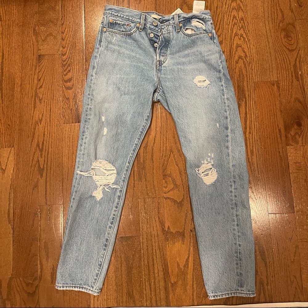 Levi’s wedgie rise straight leg jeans
